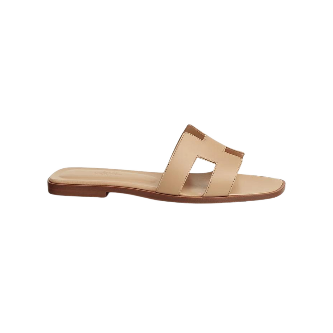 Hermes Oran Sandal Beige Box Calfskin Leather – N-Hype