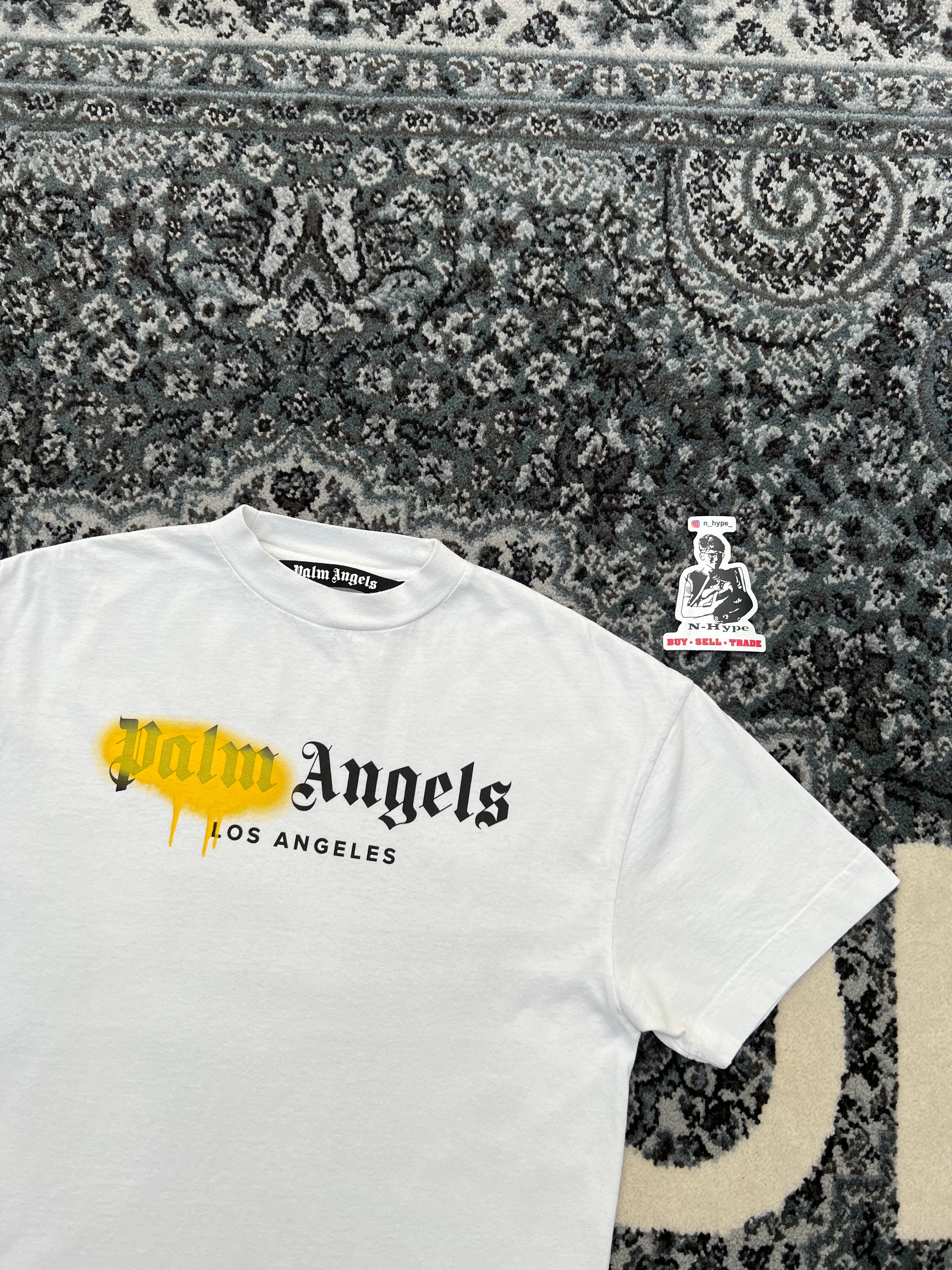 Palm Angels Los Angeles Sprayed T-Shirt White