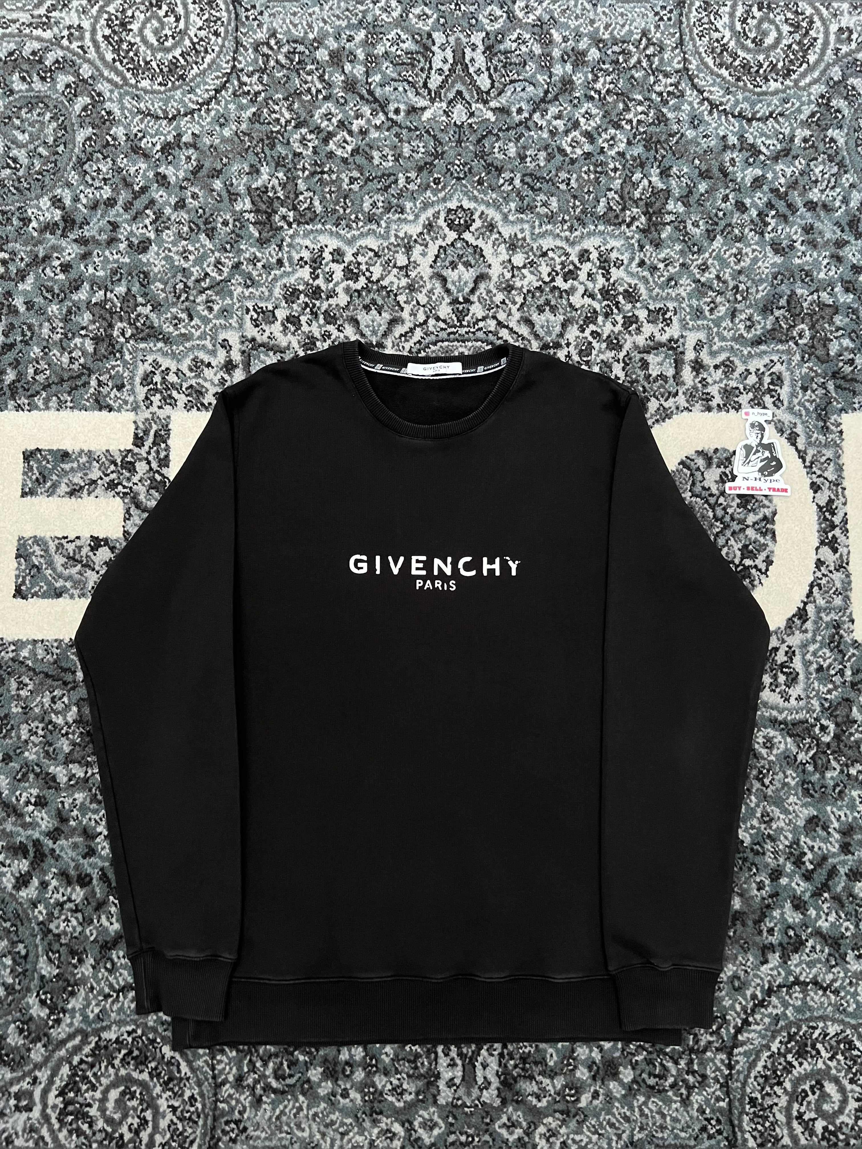 GIVENCHY Reverse Slim Fit Sweatshirt Fleece Black