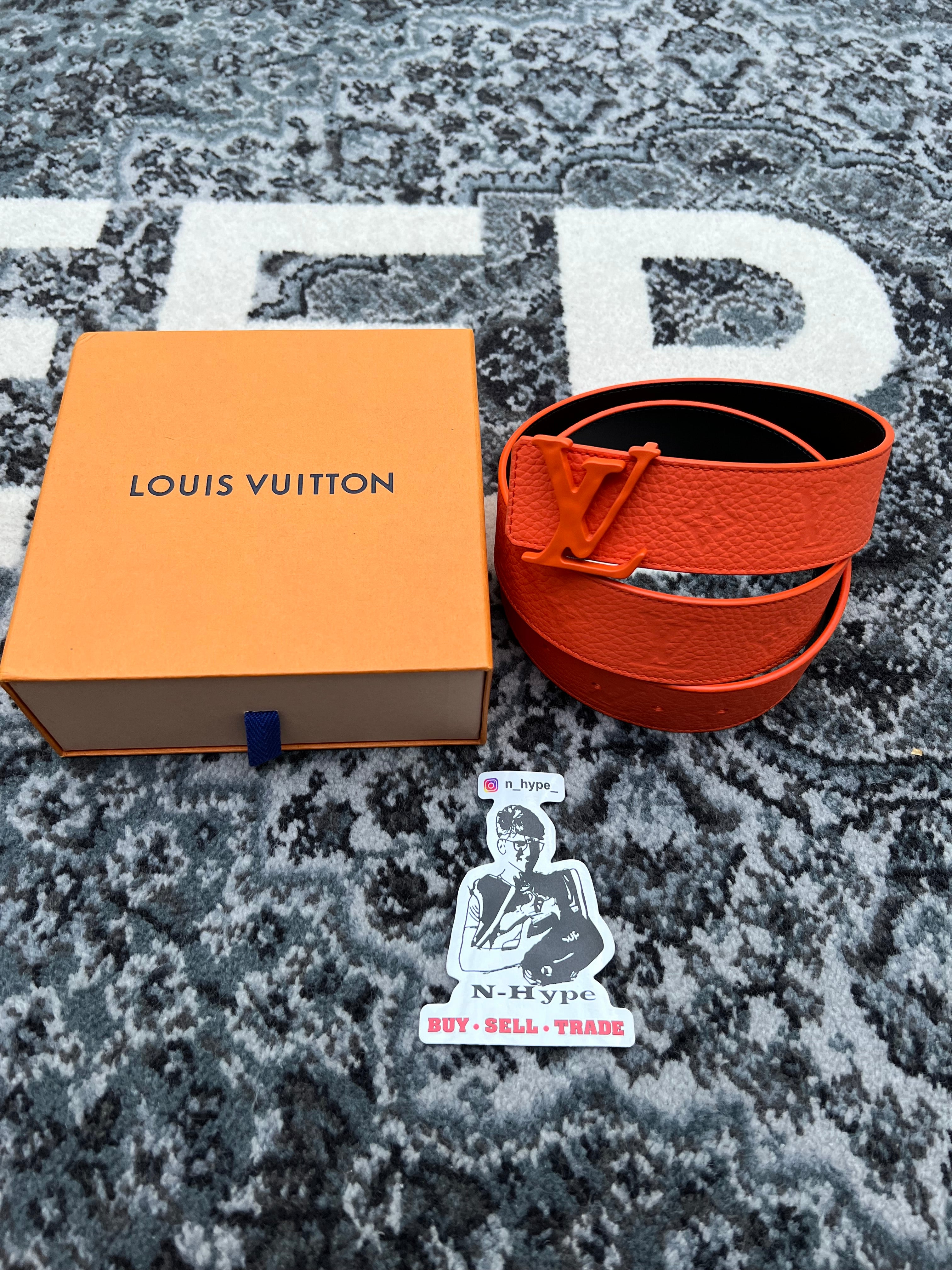 Louis Vuitton Virgil Belt Orange