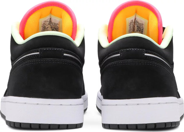 Jordan 1 Low Black Aurora Green Laser Orange