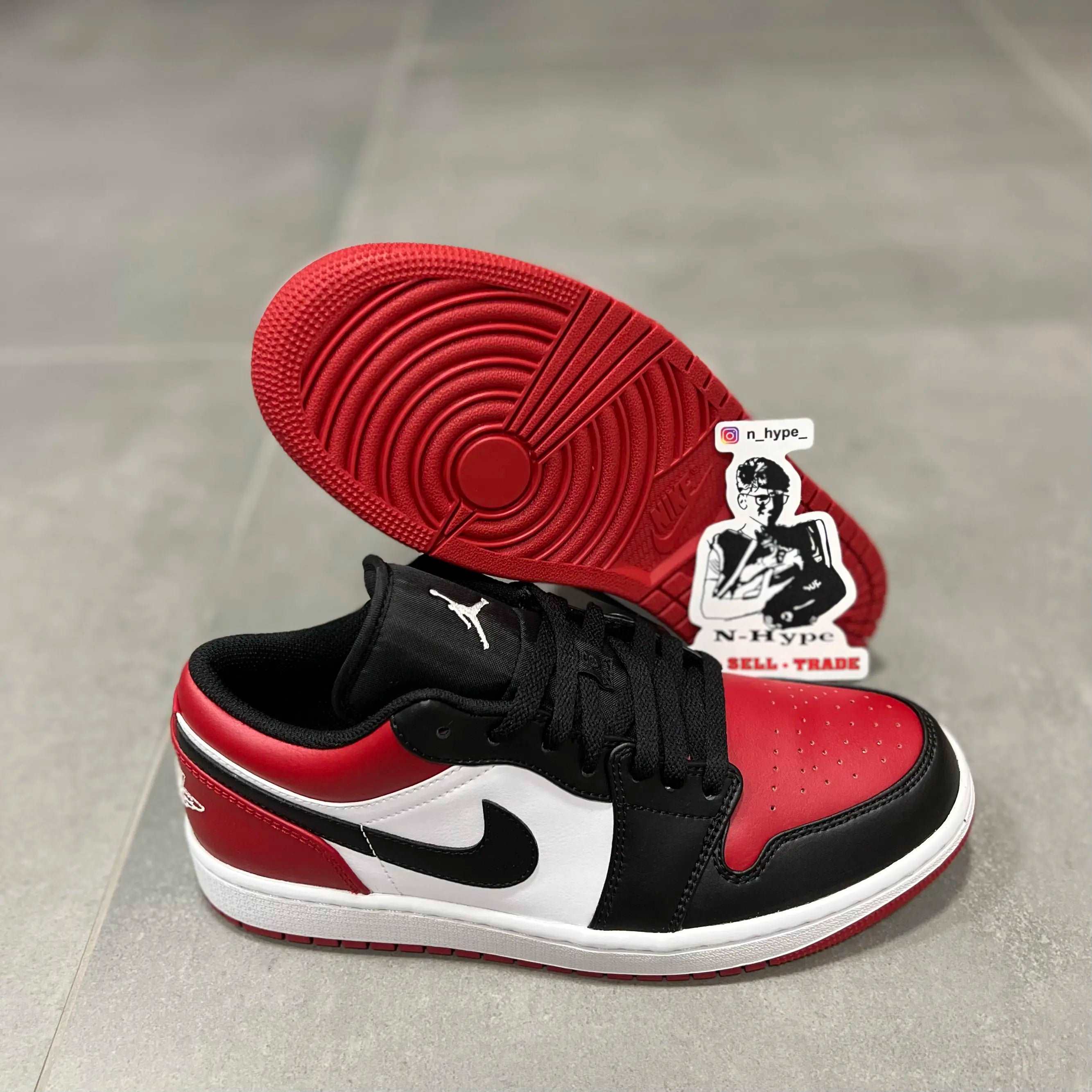 Jordan 1 Low Bred Toe - 553558-612 - N-Hype