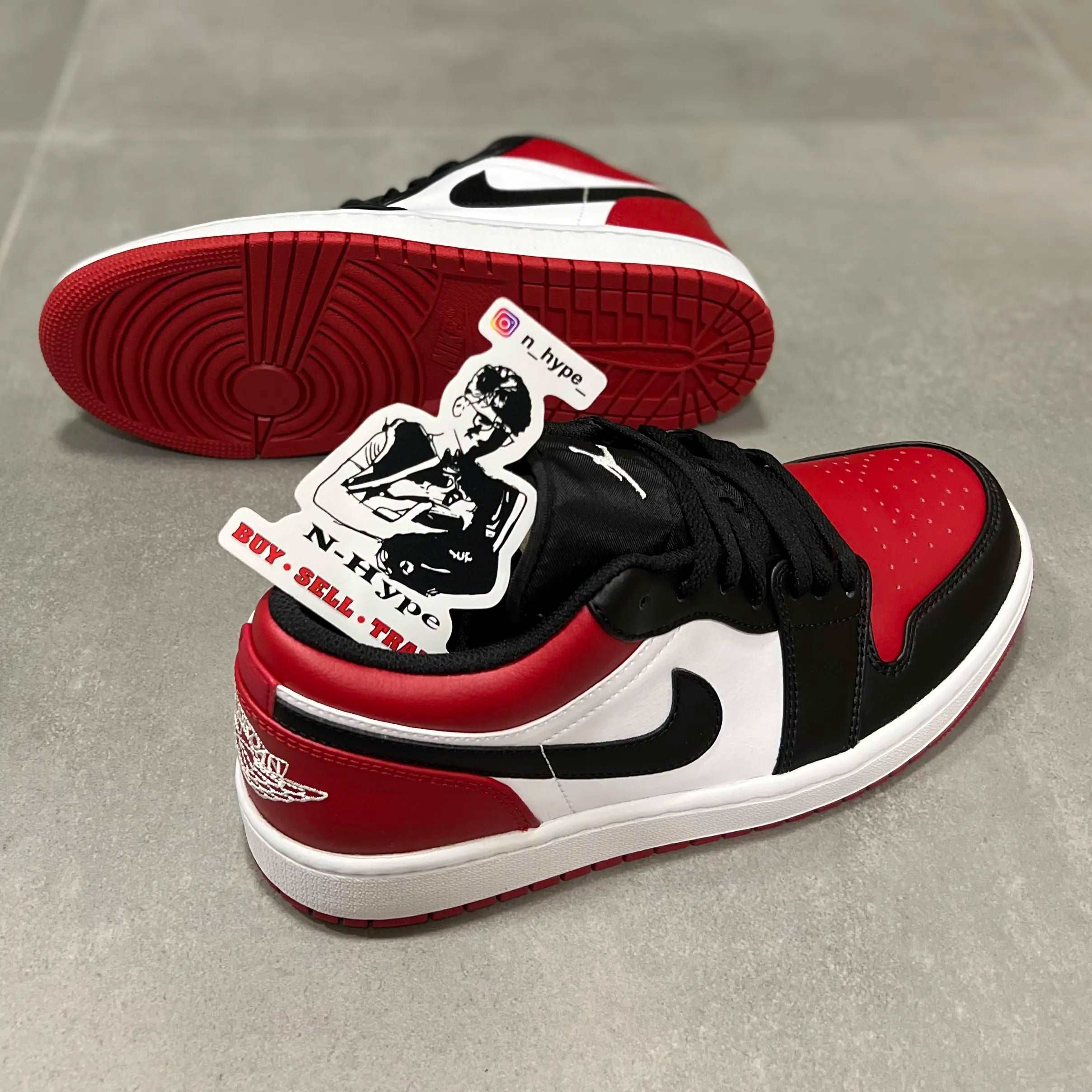 Jordan 1 Low Bred Toe - 553558-612 - N-Hype