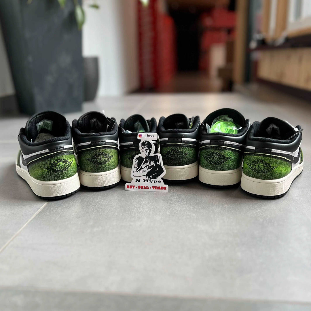 Jordan 1 Low Wear Away Electric Green (GS)