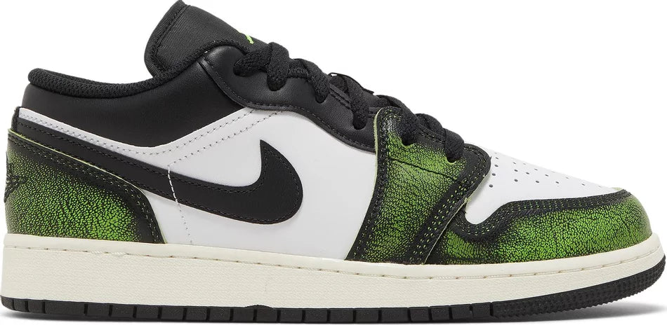 Jordan 1 Low Wear Away Electric Green (GS)