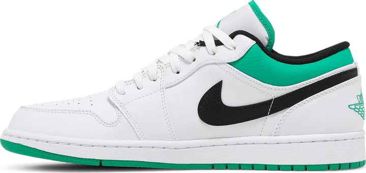 Jordan 1 Low White Lucky Green Black