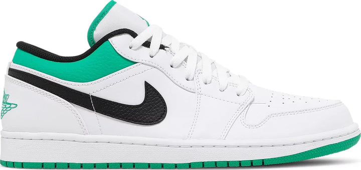 Jordan 1 Low White Lucky Green Black