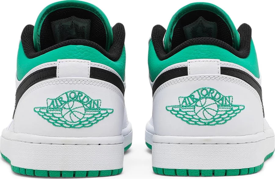 Jordan 1 Low White Lucky Green Black