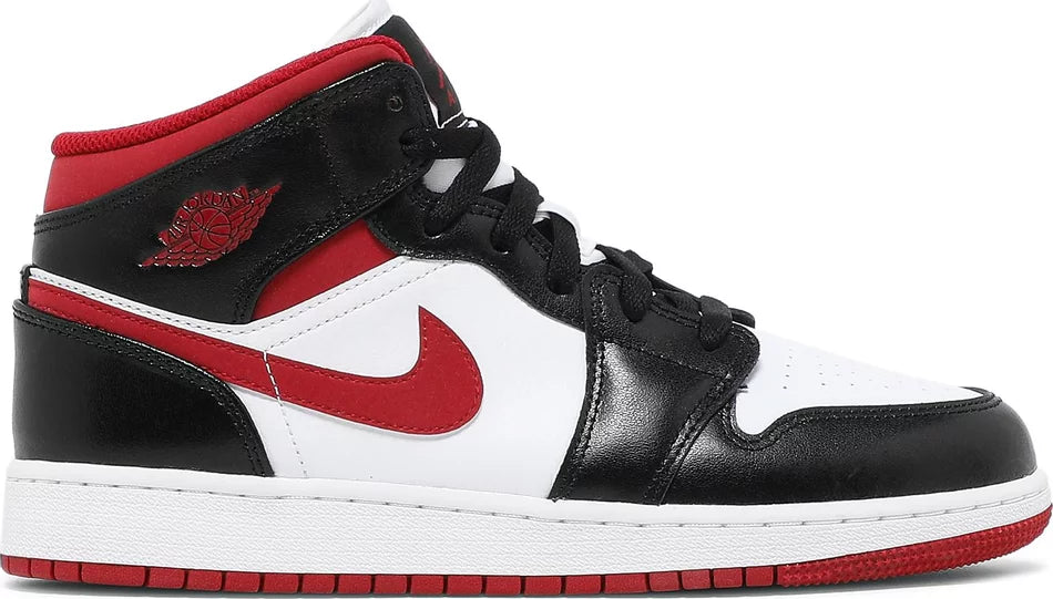 Jordan 1 Mid Gym Red Black White (GS)