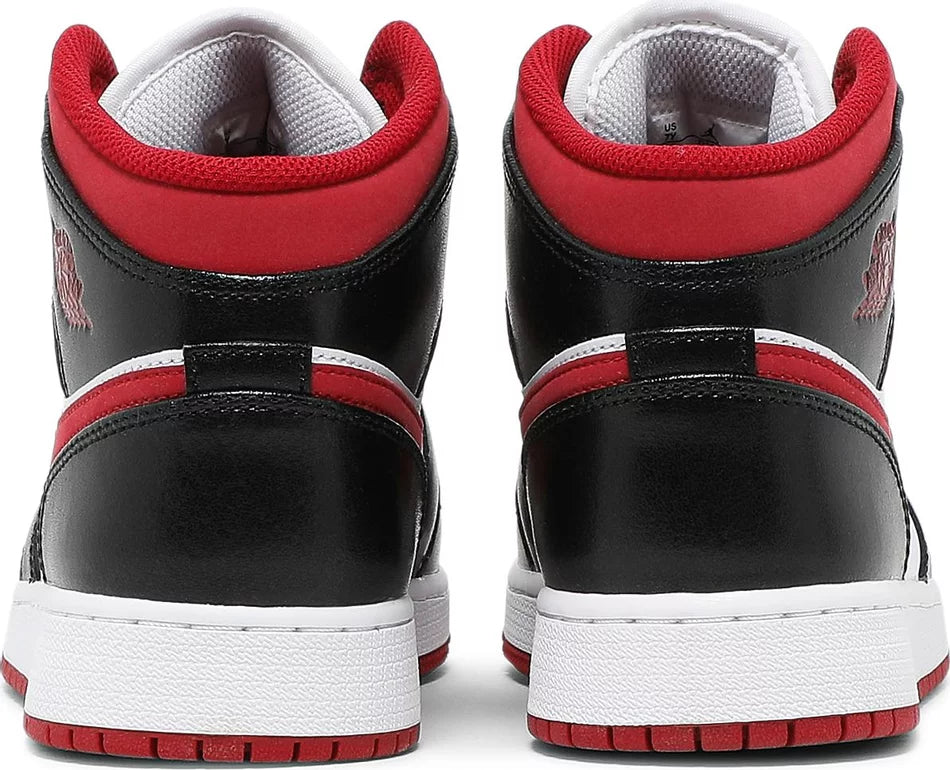 Jordan 1 Mid Gym Red Black White (GS)