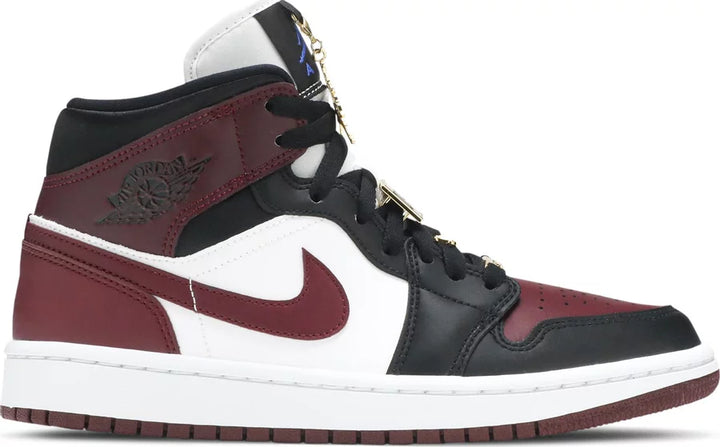 Jordan 1 Mid SE Black Dark Beetroot (Women's)