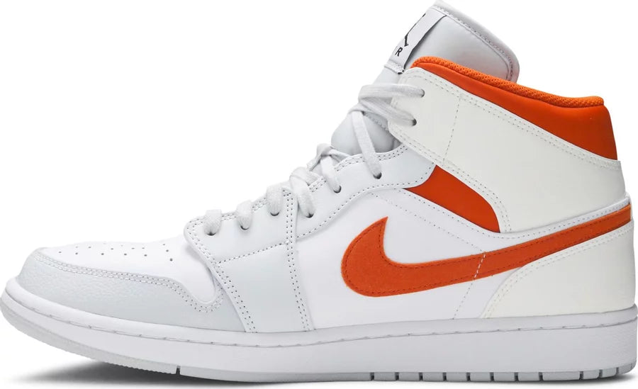 Jordan 1 Mid Starfish Pure Platinum