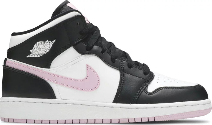 Jordan 1 Mid White Black Light Arctic Pink (GS)