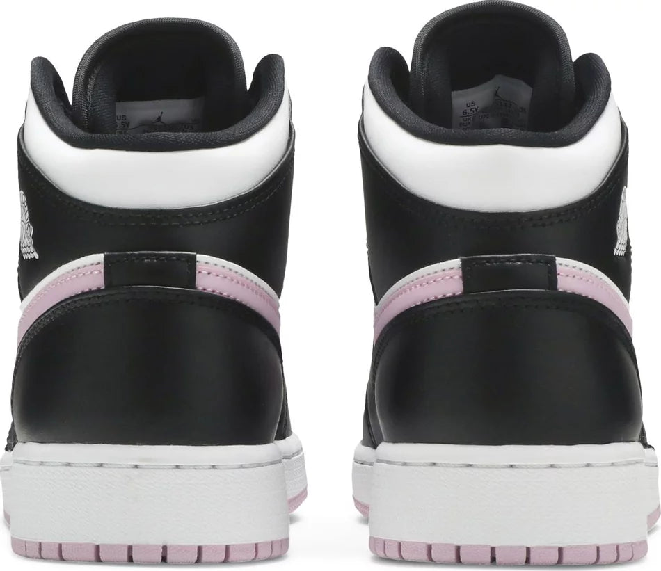 Jordan 1 Mid White Black Light Arctic Pink (GS) - 555112-103 Jordan 1 Mid White Black Light Arctic Pink (GS) - 555112-103