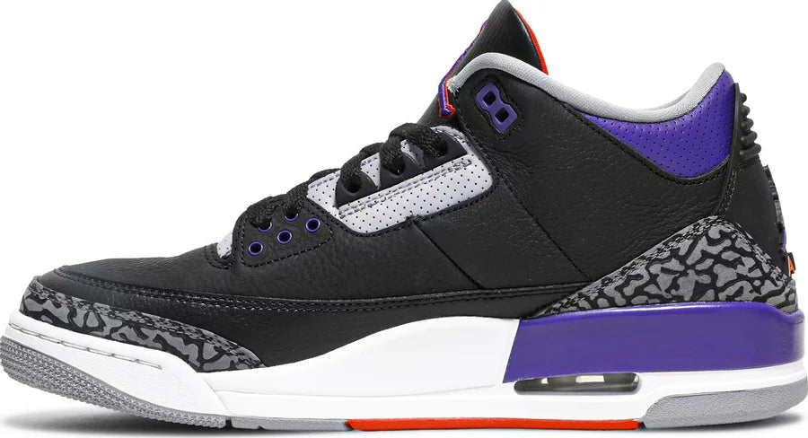 Jordan 3 Retro Black Court Purple