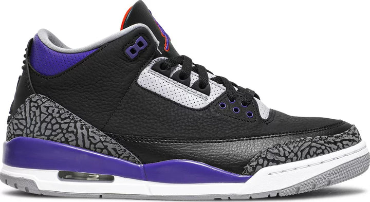 Jordan 3 Retro Black Court Purple