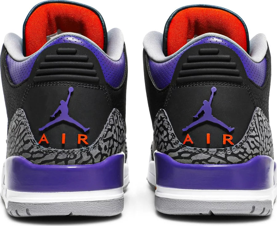 Jordan 3 Retro Black Court Purple