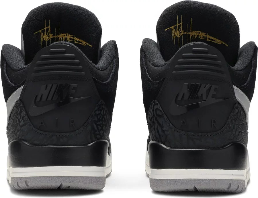 Jordan 3 Retro Tinker Black Cement Gold