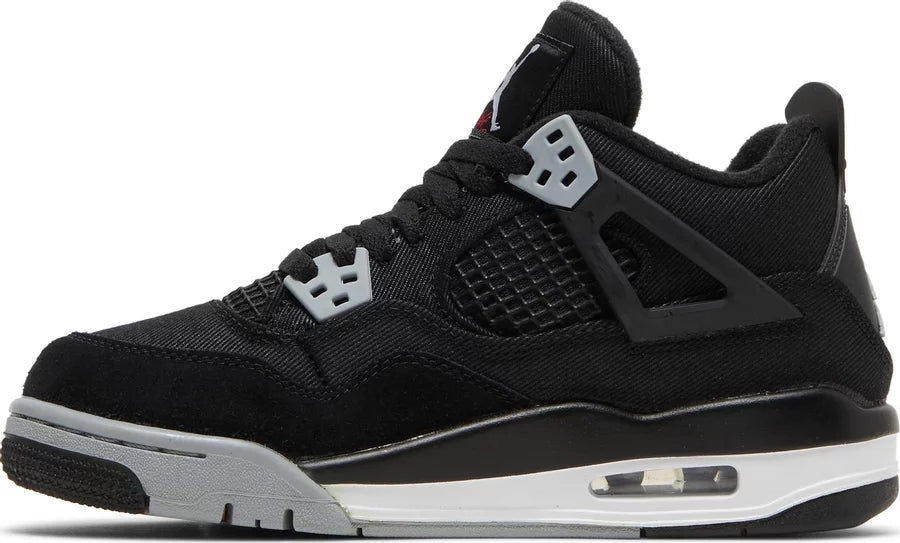 Jordan 4 Retro Black Canvas (GS)