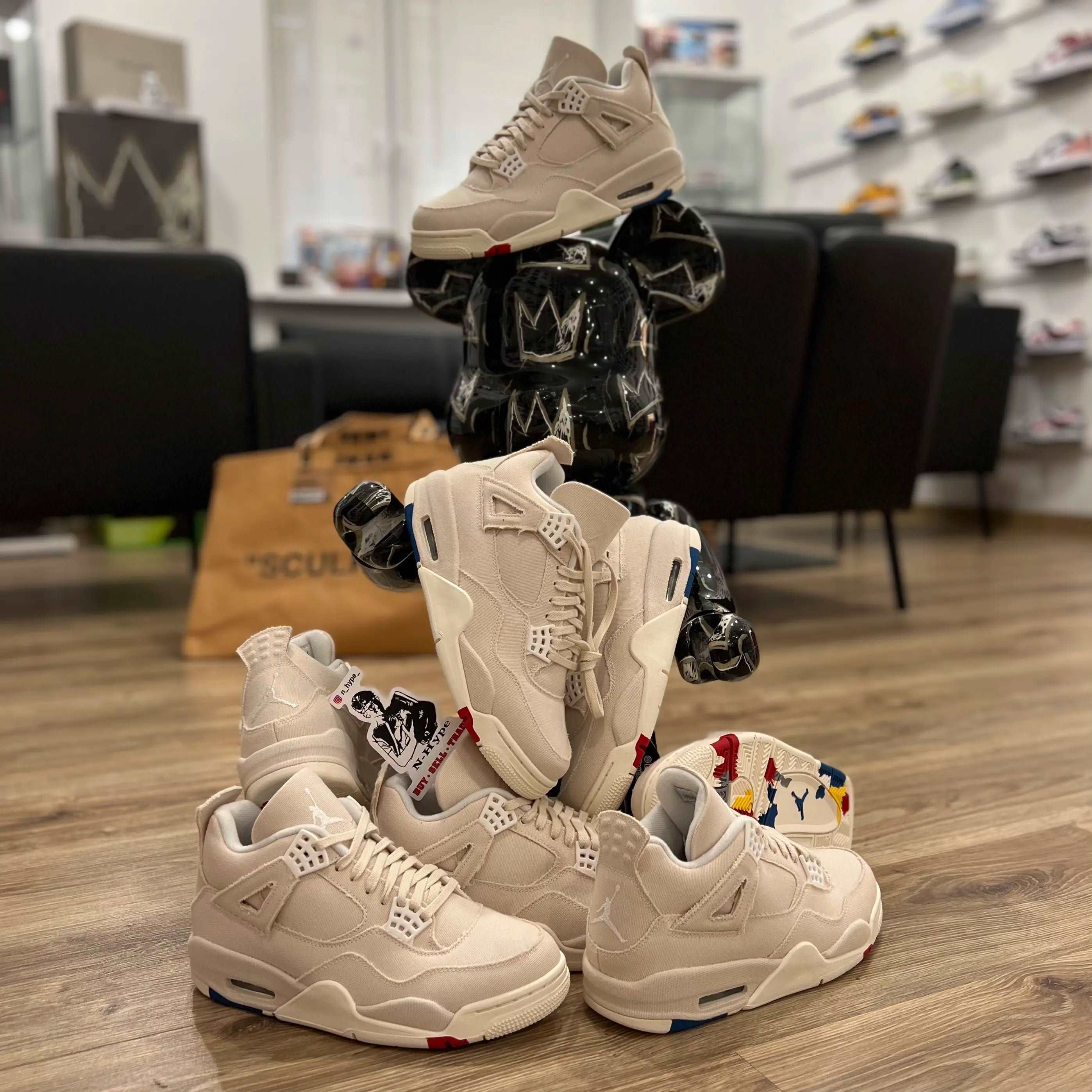 Jordan 4 Retro Blank Canvas W DQ4909 100 N Hype