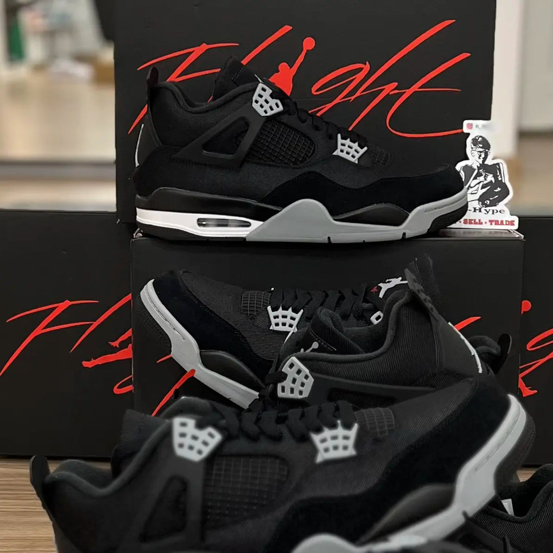 Jordan 4 Retro SE Black Canvas