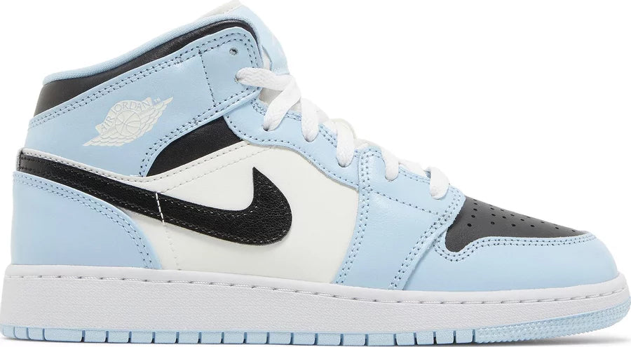 Jordan 1 Mid Ice Blue (2022) (GS) bok zewnetrzny Lodz Polska 1