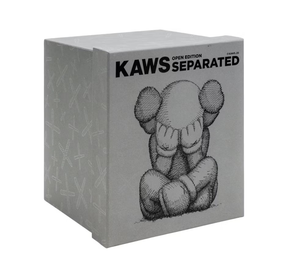 KAWS Separated Vinyl Figure Grey