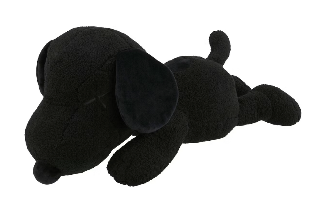 KAWS x Uniqlo x Peanuts Snoopy Plush (Medium) Black Front Lodz Polska