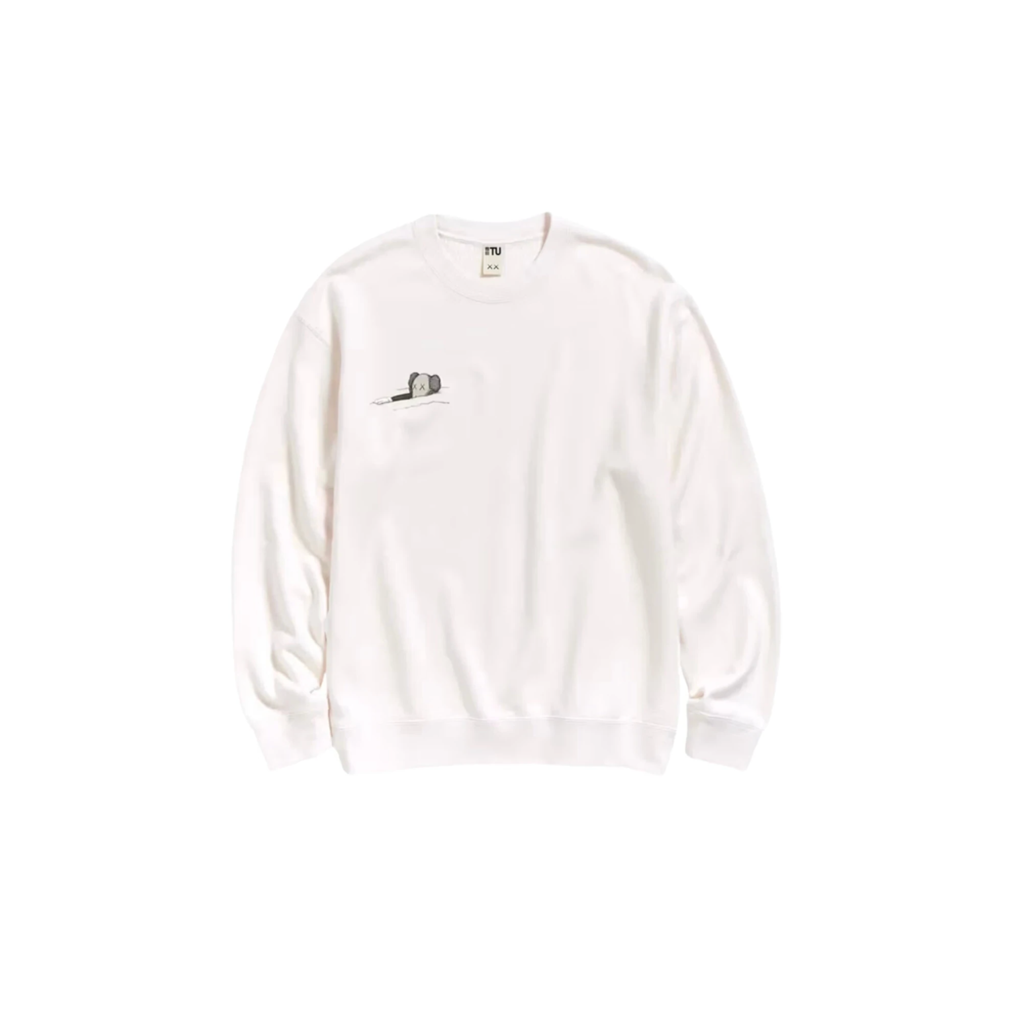 KAWS x Uniqlo Langarm-Sweatshirt Off-White