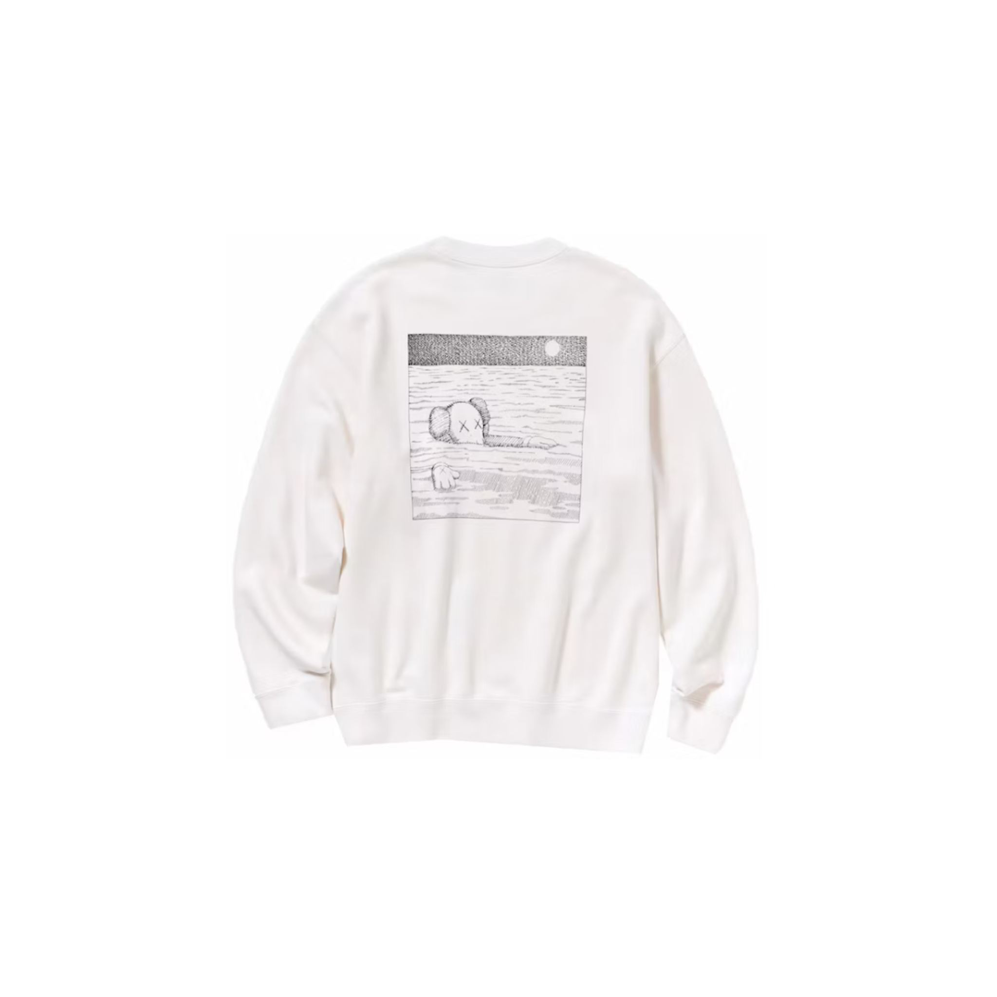 KAWS x Uniqlo Longsleeve Sweatshirt Off-White