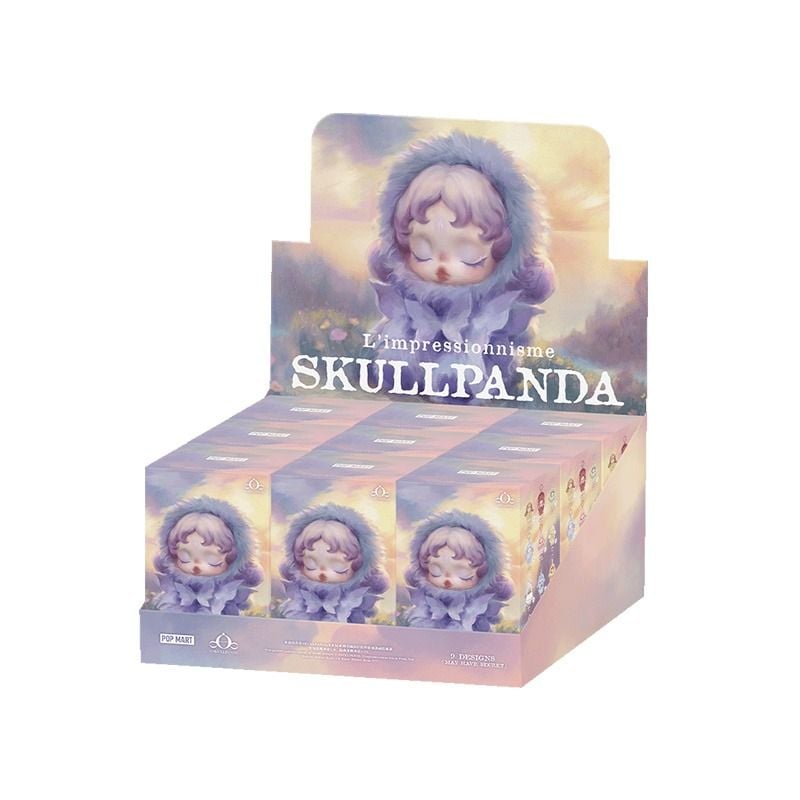 SKULLPANDA L'impressionnisme シュリンク付 Pop Mart Vinyl Plush Pendant Blind Box - Skullpanda L