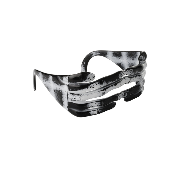 Jeremy Scott SS2011 Distressed Blk Acetate Hands Frame Sunglasses