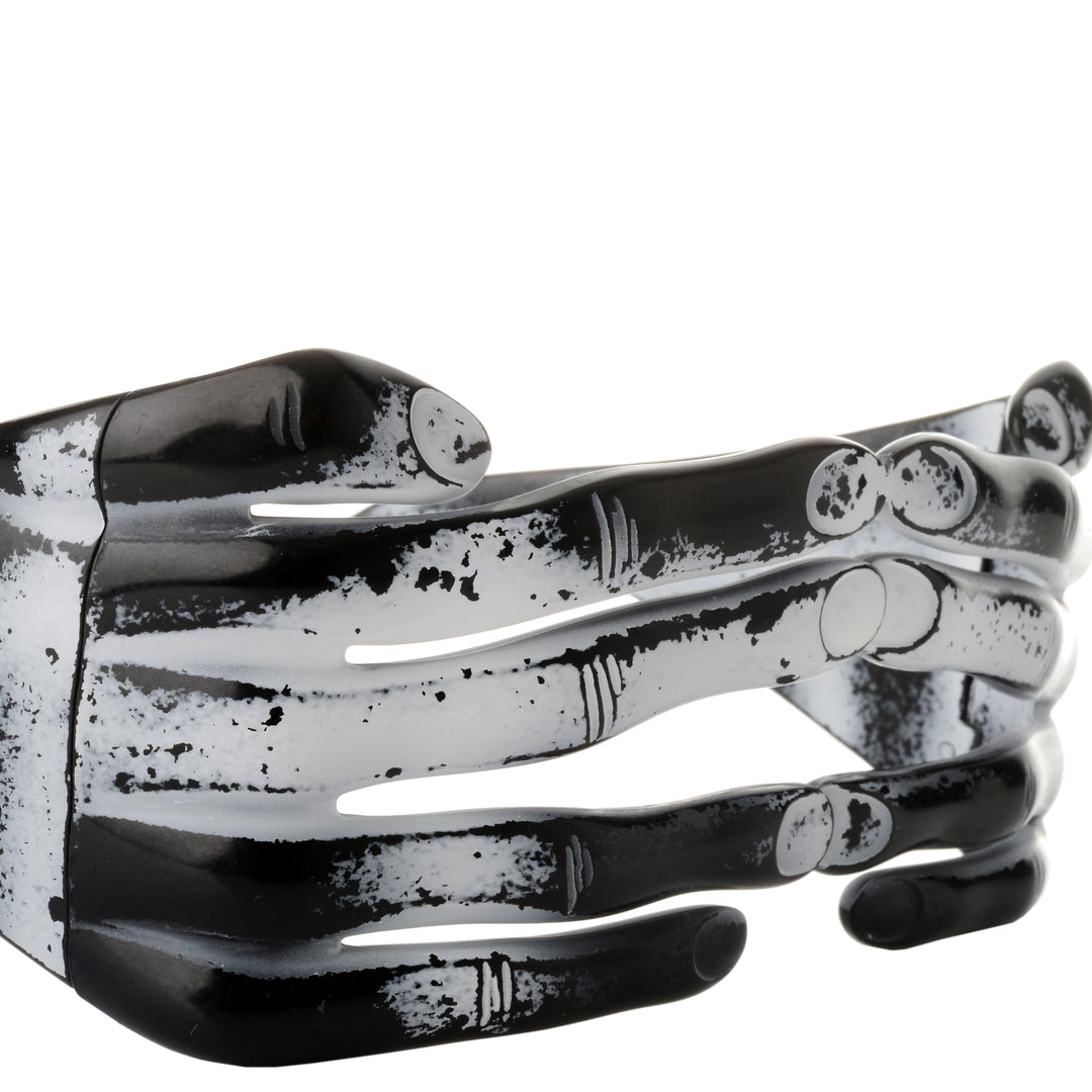 Jeremy Scott SS2011 Distressed Blk Acetate Hands Frame Sunglasses