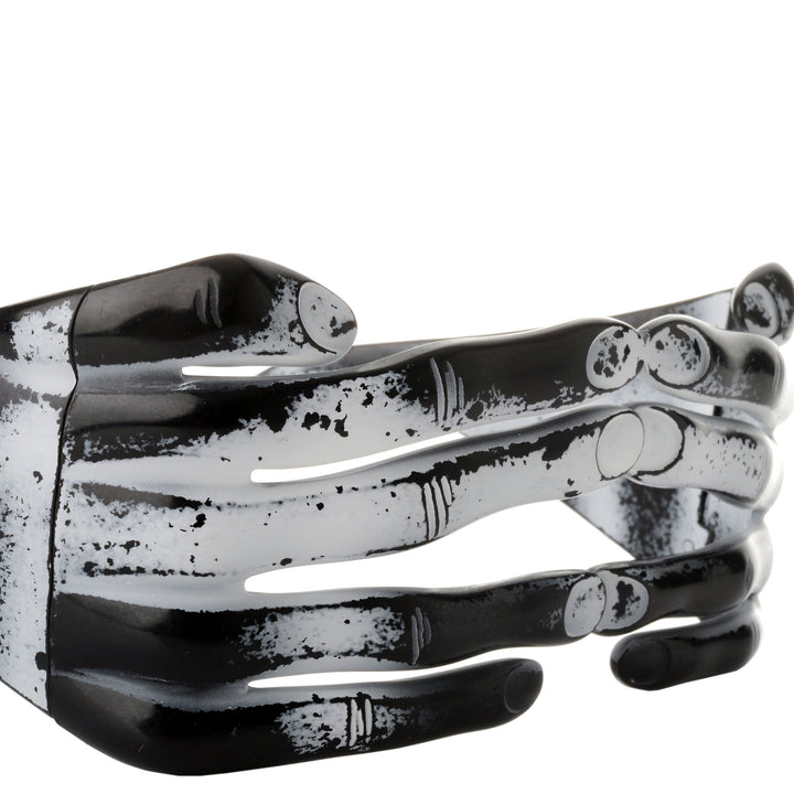 Jeremy Scott SS2011 Distressed Blk Acetate Hands Frame Sunglasses