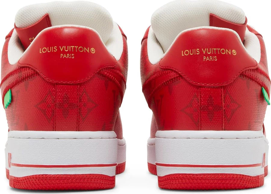Louis Vuitton Nike Air Force 1 Low von Virgil Abloh Weiß Rot