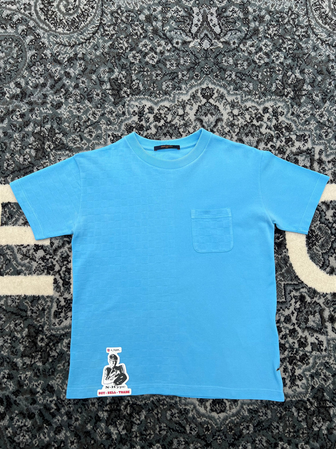 Louis Vuitton Half Damier Pocket T-Shirt Blue Showroom NHype Lodz Polska