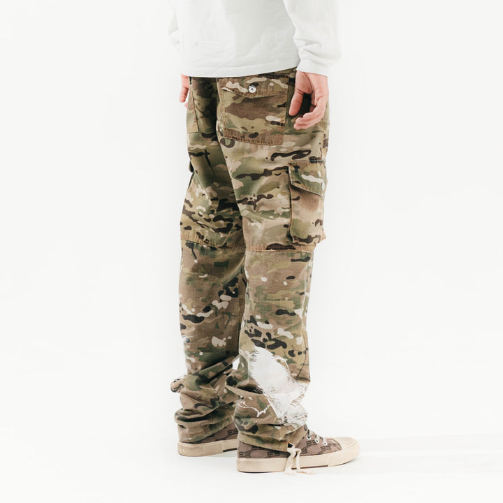 FVCKTHISBRAND DOUBLE CAMO CARGO PANTS