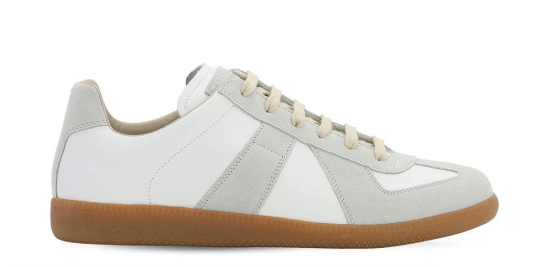 Maison Margiela Replica Leather & Suede Low Top Sneakers Showroom NHype Lodz Polska 3