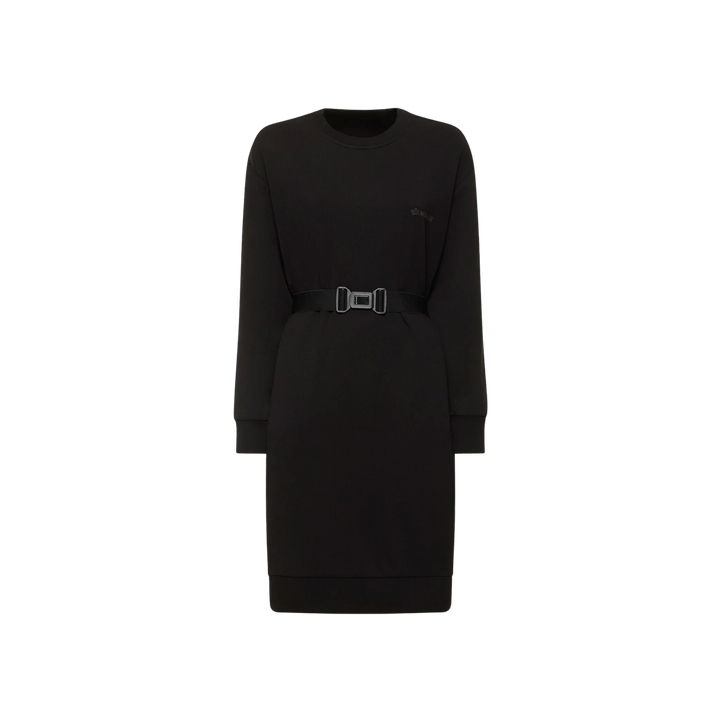 Moncler Cotton Sweat Dress Black