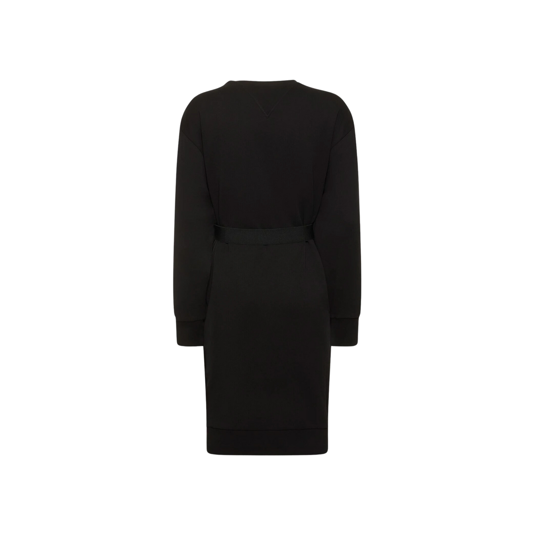 Moncler Cotton Sweat Dress Black