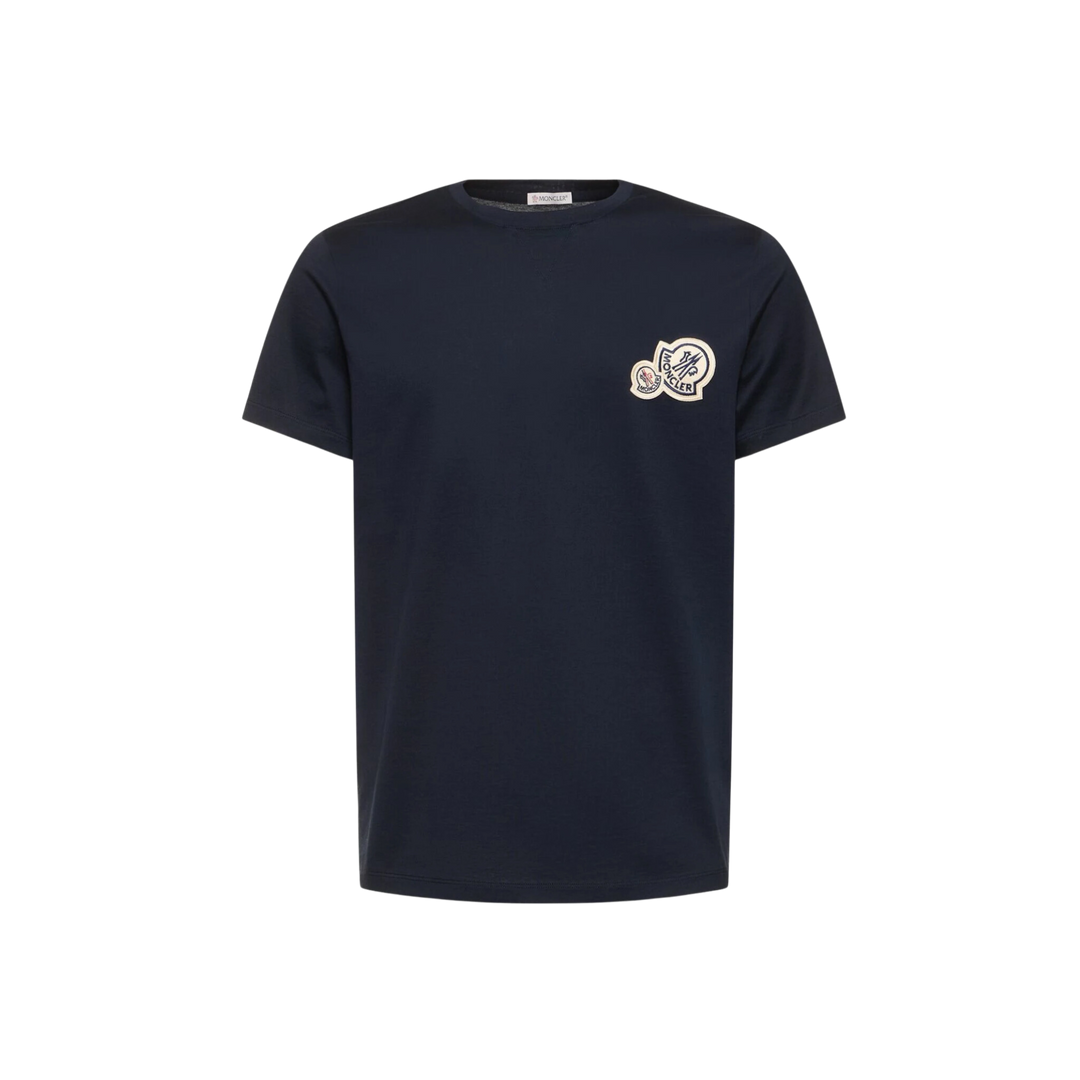 Moncler t shirt double logo shop