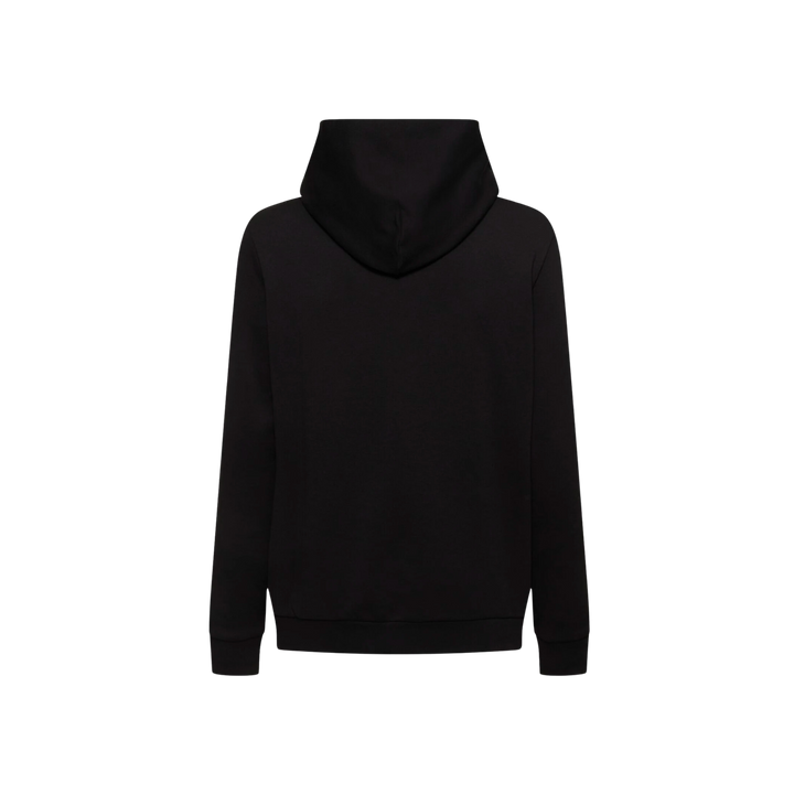 Moncler Logo Cotton Hoodie Black