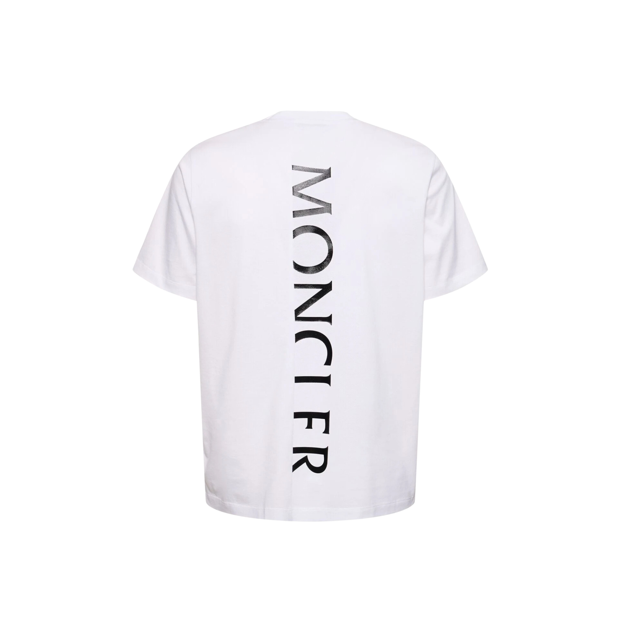 T-Shirt aus Baumwolle mit Moncler-Logo Weiß