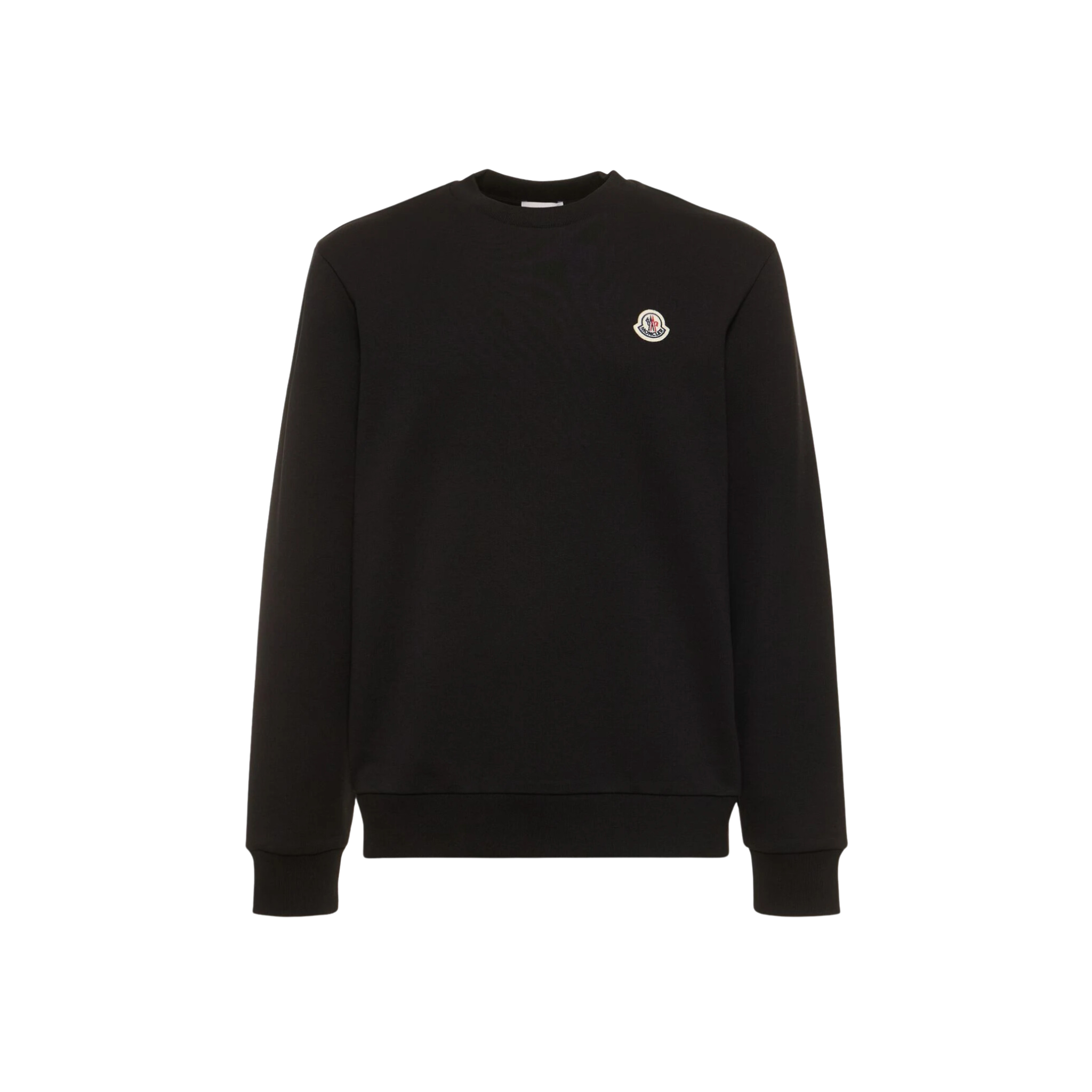Moncler Logo Patch Cotton Sweatshirt Black