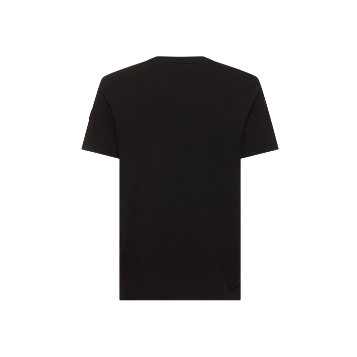 Moncler Logo White Cotton T-shirt Black