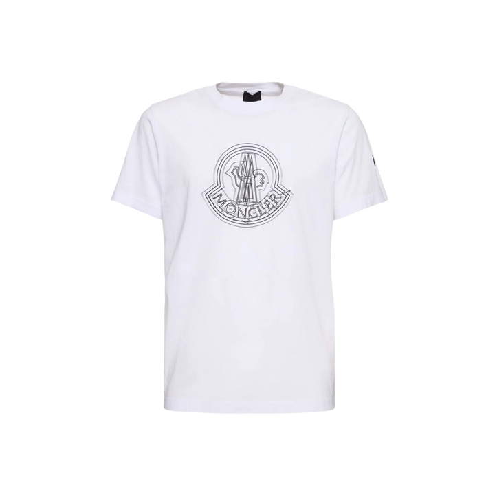 Moncler Main Logo Cotton T-shirt White