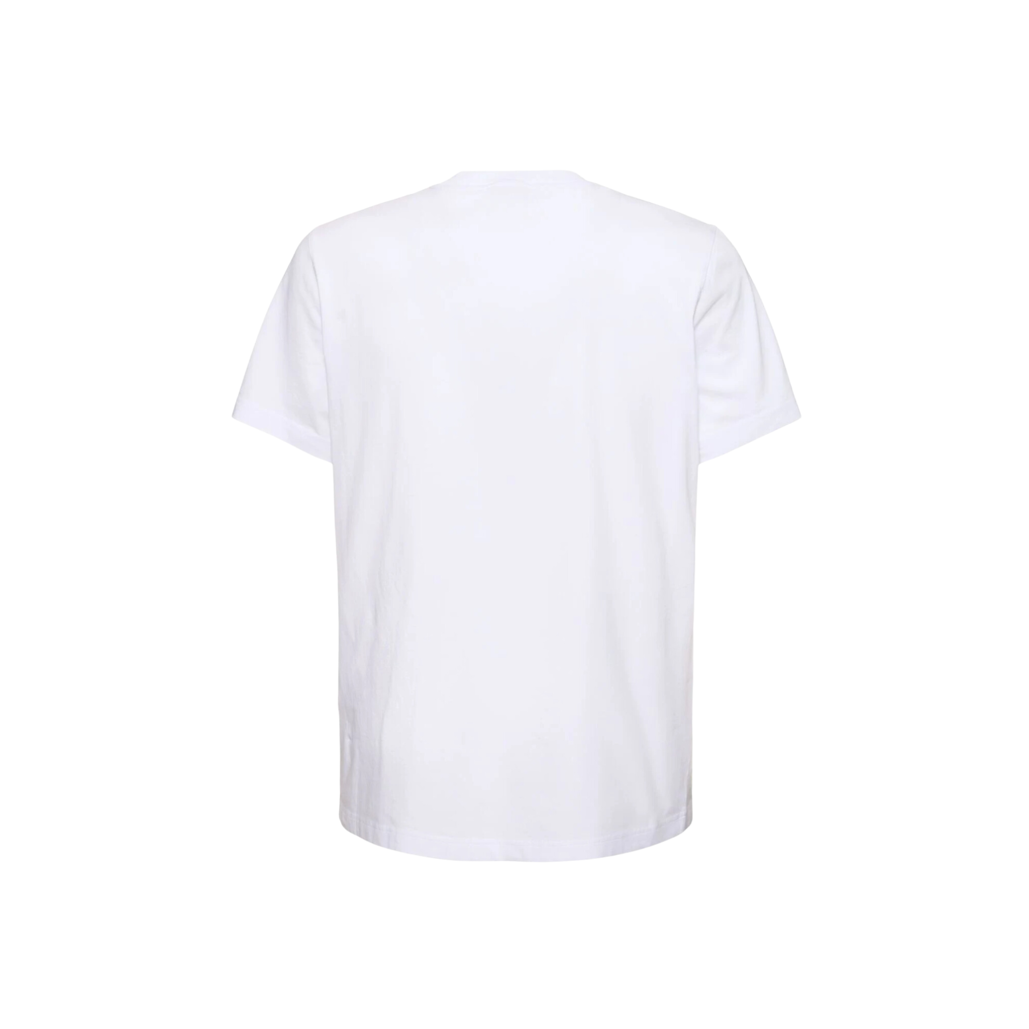 Moncler Main Logo Baumwoll-T-Shirt Weiß