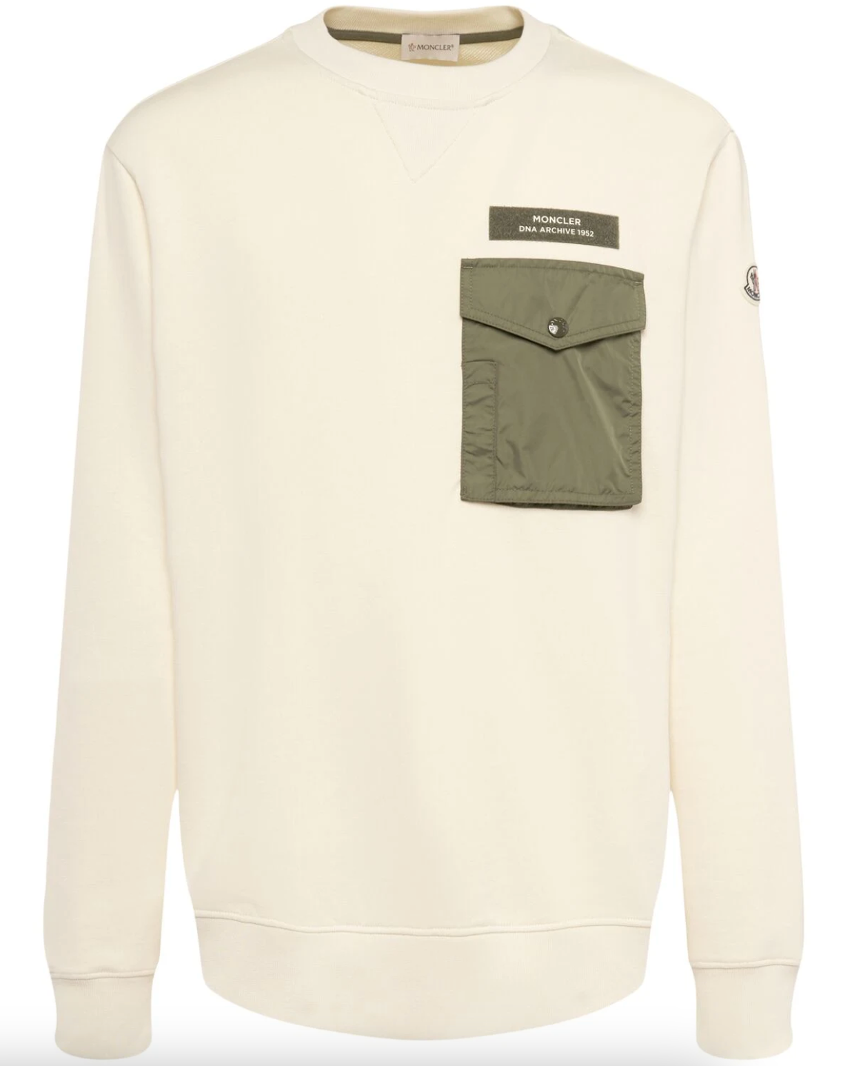 Moncler Cotton Blend Sweatshirt W/Pocket Front Lodz Polska