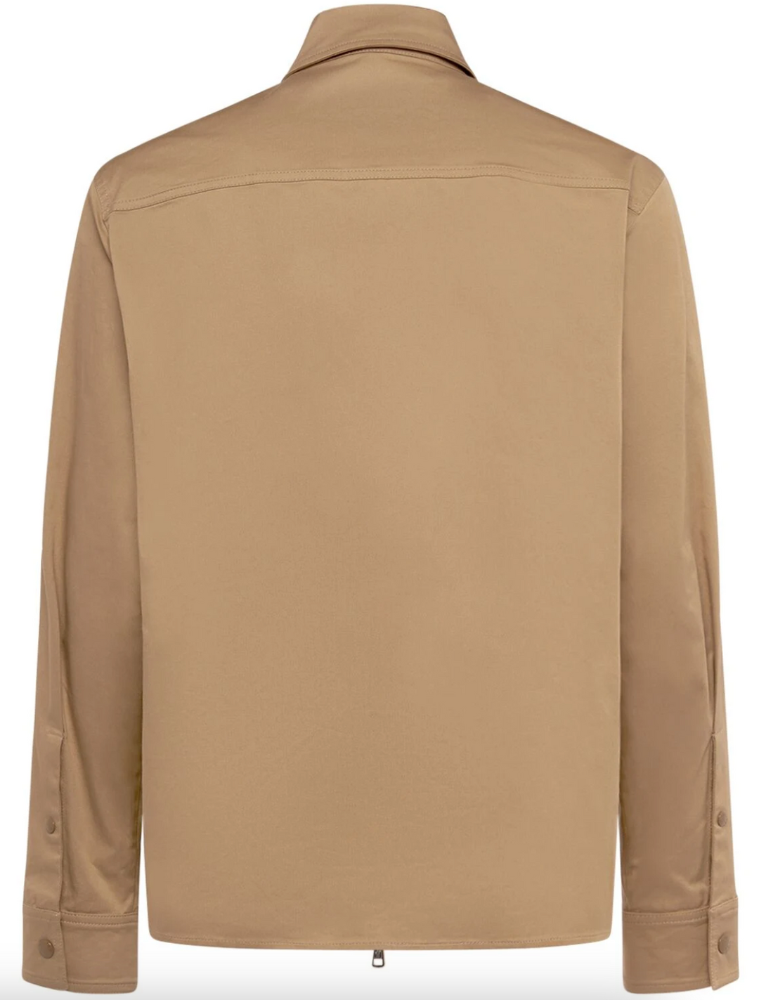 Moncler Cotton Gabardine Shirt Jacket Beige N Hype