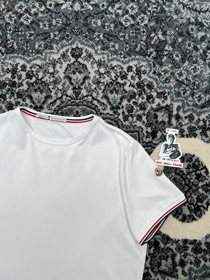 Moncler Cotton Jersey T-shirt White Showroom NHype Lodz Polska 2